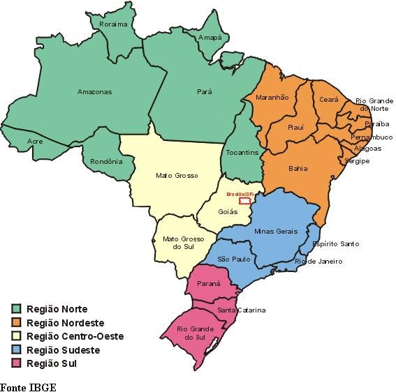 Mapa do Brasil